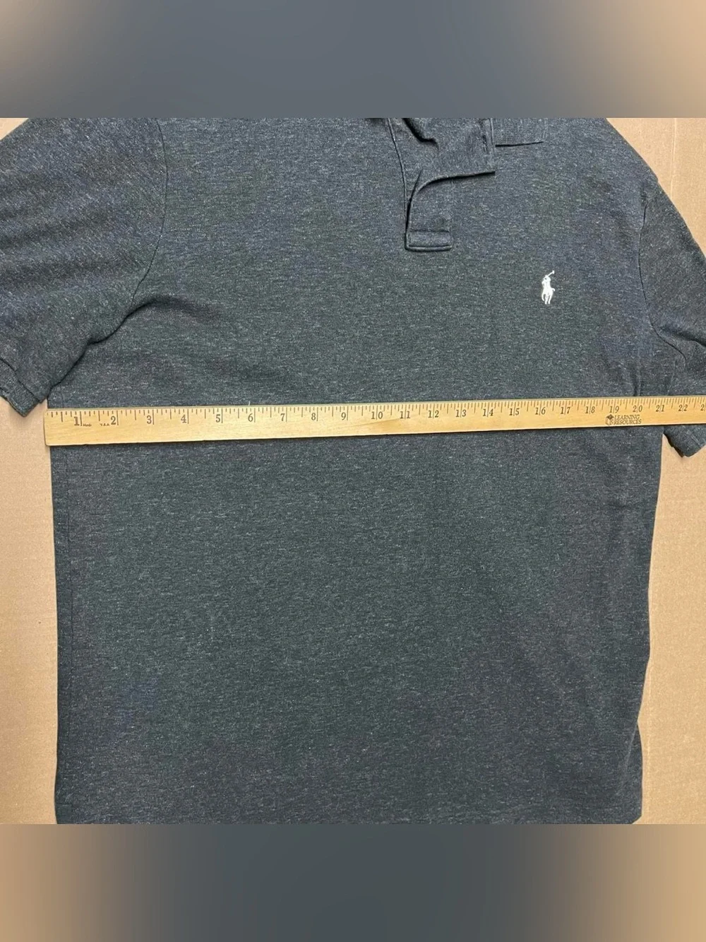 Polo Ralph Lauren Polo Shirt Men’s XL Dark Gray White Pony Short Sleeve Cotton